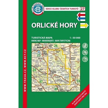 Orlické hory - turistická mapa KČT č.27