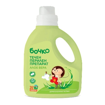 Бочко - Течен перилен препарат алое вера 0+ месец 1300 мл
