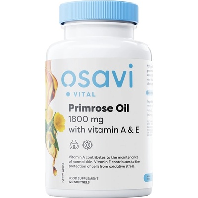 Osavi Primrose Oil 1800 mg | with Vitamin A & E [60 Гел капсули]