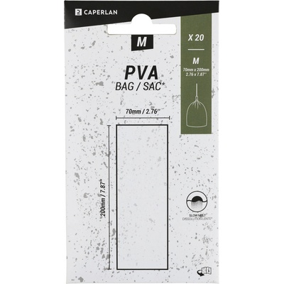 CAPERLAN PVA vrecká M 70 x 200 mm 20x na lov kaprov biela