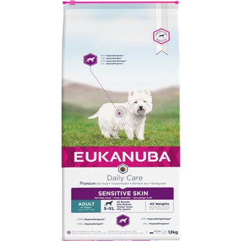 EUKANUBA Daily Care Adult Sensitive Skin 12 кг - НОВА ОПАКОВКА