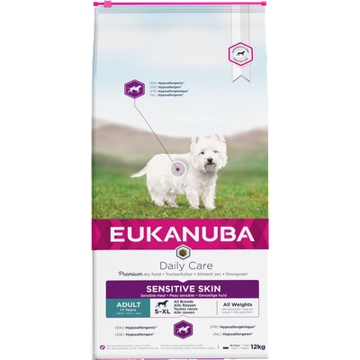 EUKANUBA Daily Care Adult Sensitive Skin 12 кг - НОВА ОПАКОВКА