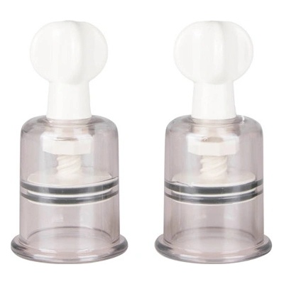 Easy Toys Nipple & Clit Suckers Medium 2 Pcs Vakuová pumpa na bradavky a klitoris Průhledný