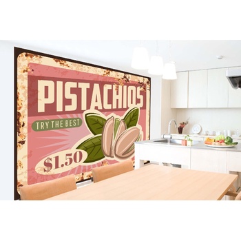 DIMEX ART s. r. o Самозалепваща се флизелинова фототапета табела - шамфъстък 375 x 250 см