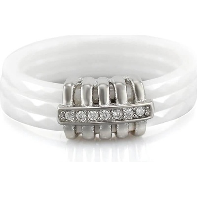MPM prsten z chirurgické oceli Ring 7870 Ceramic