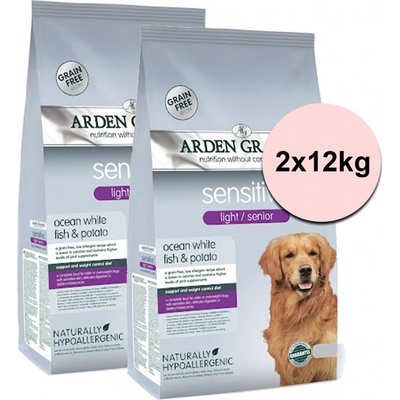 Arden Grange Sensitive light/senior 2 x 12 kg