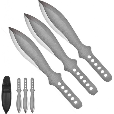 Chladné Zbraně Střední vrhací nože "HEAVY OSA SILVER" - 3 ks