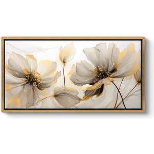TopMebel " Ethereal Blossom" TopMebel картина на платно с дигитален печат и рамка 120x60x3cm
