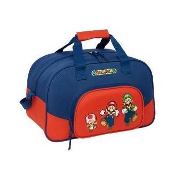 Super Mario Спортна Чанта Super Mario Mamma mia Червен Морско син 40 x 24 x 23 cm