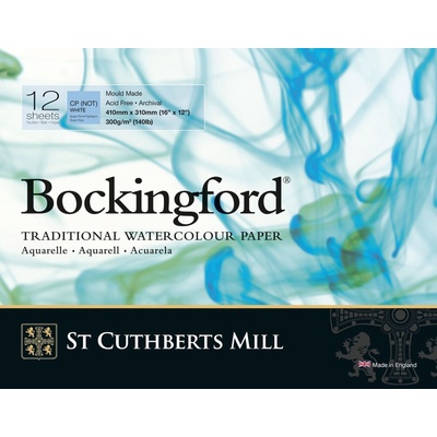 St Cuthberts Mill Bockingford C. P. Скицник 12 41 x 31 cm 300 g White (T47130001011E)