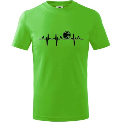 EKG basketbal tričko dětské bavlněné apple green