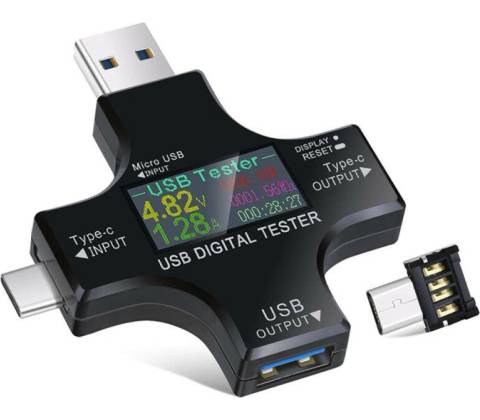USB Tester a Multimetr