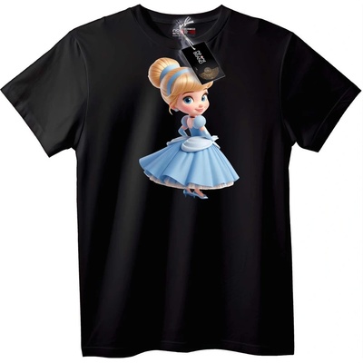 NOONEBRAND Тениска Синята Рокля на Cinderella - 3XL, White