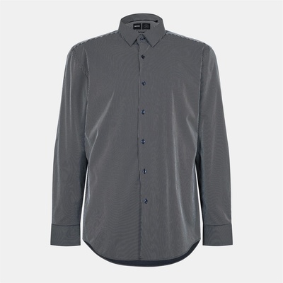 HUGO BOSS Риза с дълъг ръкав Boss Men's P Hank S Kent Long Sleeve Oxford Shirt - Dark Blue