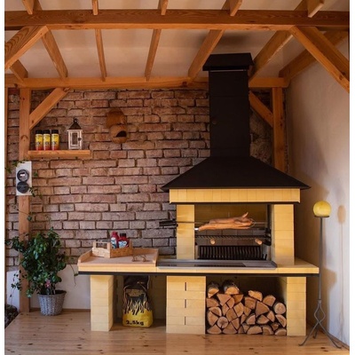 Zahradní krby Jiří Věříš Víceúčelový zahradní krb KOMBI Bílá – Zboží Dáma