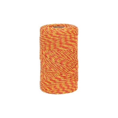 Lanko pro elektrický ohradník, 2mm/250 m, žluto-oranžové