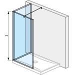 Jika Pure - Душ параван Walk in L от две части 120x90 см, Jika Perla Glass, прозрачно стъкло H2694220026681 (H2694220026681)