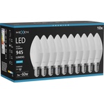 Mexen Nova 10x LED крушка E14, C37, 9W, Студена - 6500K, 945 lm - L102-E14-0965-01x10 (L102-E14-0965-01x10)