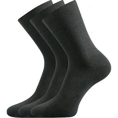 Lonka ponožky Badon-a 3 páry tmavo šedé