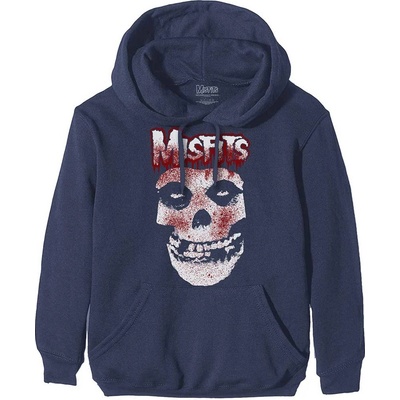 Misfits mikina Blood Drip Skull Modrá