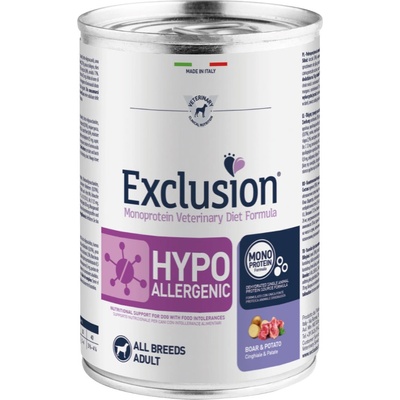 Exclusion 12x400g Hypoallergenic Дива свиня и картофи Exclusion Diet мокра храна за кучета