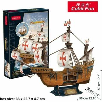 CUBICFUN 3D puzzle Loď Santa Maria 204 ks