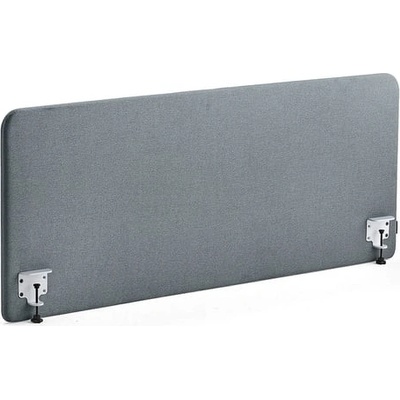 Zone stolový paraván bílé svorky potah Rivet modrošedá 160 X 65 x 3,6 cm – Zboží Dáma