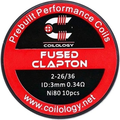 Coilology Fused Clapton předmotané spirálky Ni80 0,34ohm 10ks – Zboží Mobilmania