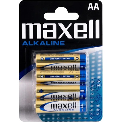 Maxell Алкална батерия maxell lr-6 /4 бр. в опаковка/ блистер1.5v (ml-ba-lr6)