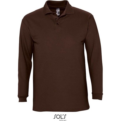 Sol's Winter II Polo s dlhým rukávom hnedé choc.