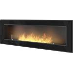 SIMPLEfire Frame 1500 black + glass Камини