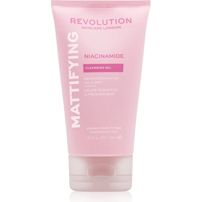 Revolution Beauty Niacinamide Mattify матиращ почистващ гел 150ml