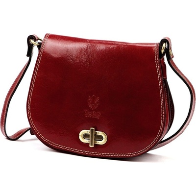 Středně velká pevná crossbody kabelka Florence no. 59 červená