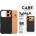 Panzer Гръб Care by PanzerGlass за iPhone 17 Pro, Fashionable Case Samba Black w. MagSafe