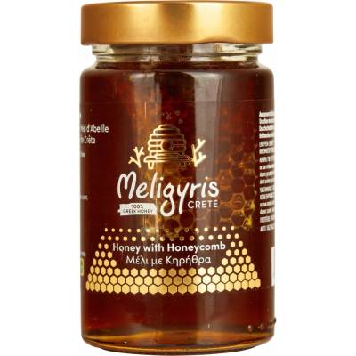 Meligyris Borovicový med z Kréty s plástem medu 450 g