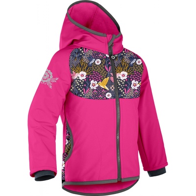 Unuo Dětská softshellová bunda s fleecem Basic Fuchsiová Kolibřík – Zboží Mobilmania