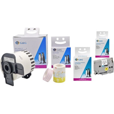 Compatible Лента за етикетни принтери BROTHER - ТЕРМО ШЛАУХ - 8, 8 mm x 1, 5 m - HEAT SHRINK TUBE - BLACK ON WHITE - HSE-221 (HSE221) - P№ RL (Compatible-HSe-221)