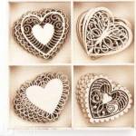 dpCraft Wooden hearts 20pcs