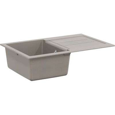 vidaXL Мивка Сив 780 x 500 мм 80% Кварц и 20% Смола (42028393)