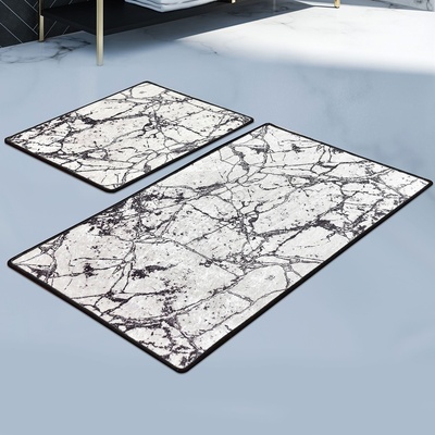 Asir КОМПЛЕКТ 2x Баня MARBLE 60x100 см бяло/черно (AS2028)