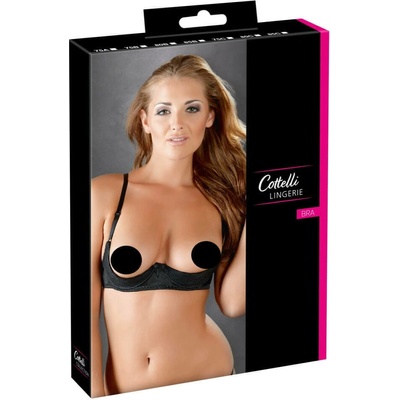 Černá otevřená podprsenka Cottelli Collection Lingerie – Zbozi.Blesk.cz