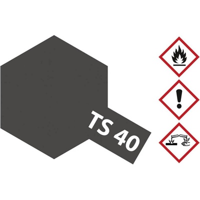 Tamiya akrylová farba čierna (metalíza) TS-40 nádoba so sprejom 100 ml