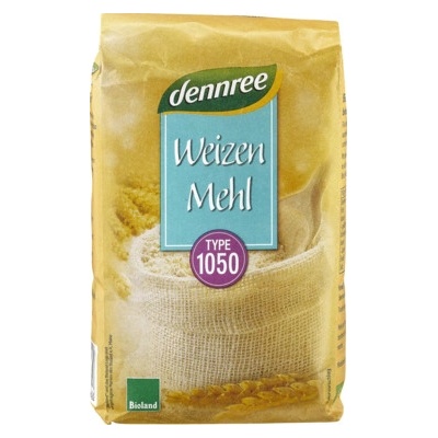 Dennree Pšeničná mouka typ 1050 bio 1 kg