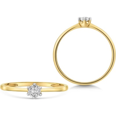 Sofia Diamonds zlatý zásnubný prsteň s diamantom UDRG65943Y H I1