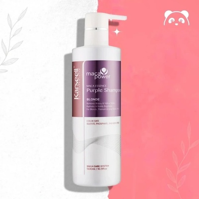 Karseell Purple Shampoo fialový šampon neutralizující žluté tóny 500 ml