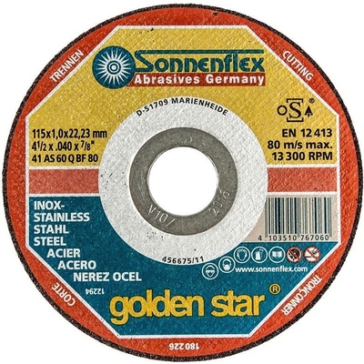 Sonnenflex Řezný kotouč 125 x 1,0 mm AS60QB 76707