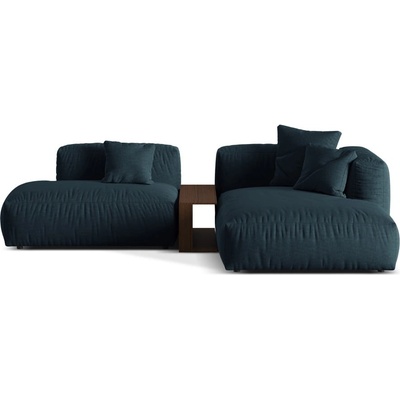 Micadoni Тъмносин модулен ъглов диван (десен ъгъл) Martina - Micadoni Home (MIC_SET1R_169_F1_MARTINA3)