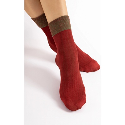 Fiore ponožky G 1162 Gilt 40 DEN cherry red