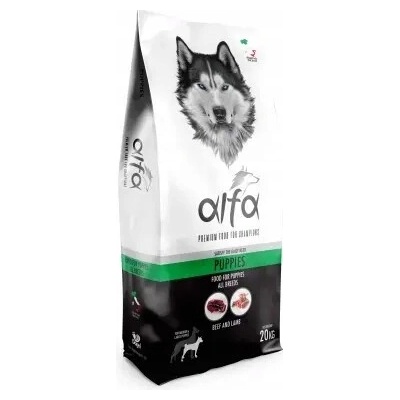 Alfa Puppy Hovädzie s jahňacinou 20 kg