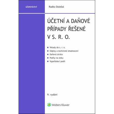 Účetní a daňové případy řešené v s. r. o.